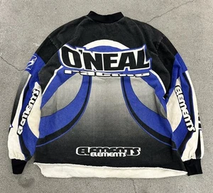 Vintage O’Neil Motorcross Racing Jersey Size Large Blue - Picture 1 of 12