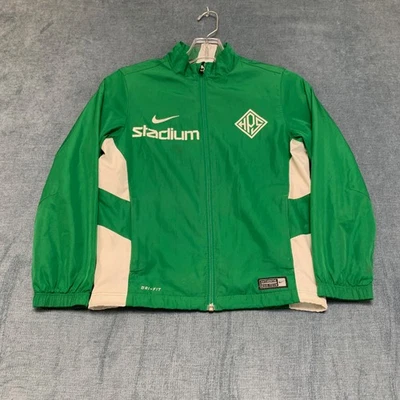 复古耐克 Helsingin Palloseura 运动夹克儿童 XS (6–8) 绿色足球队 — 第 1/4 张图片