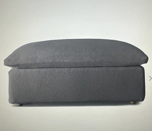 Restaurationsbeschläge Cloud Luxe Ottoman SLIPCOVER Per. Textgewebe anthrazit NEU - Bild 1 von 4