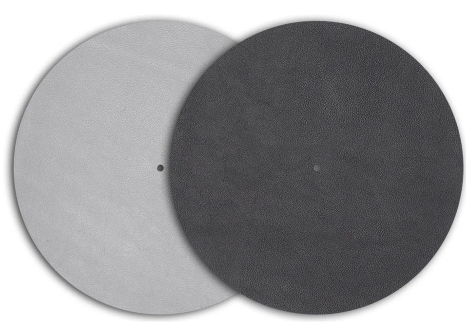 Black Leather Turntable Mat Dampens Noise and Resonance Improves Sound Quality - Image 1 of 1