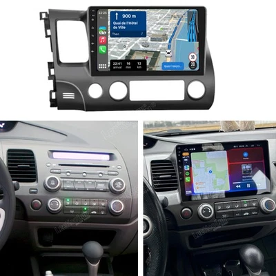 Radio estéreo para automóvil Android 15 para Honda Civic 2006-2011 Apple Carplay WIFI GPS DSP Foto 1 de 4