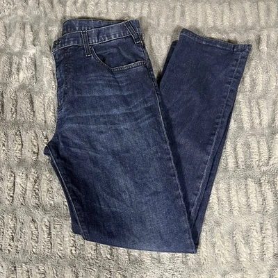 Pantalones de mezclilla Armani Jeans para hombre lavado oscuro calce ajustado 9,5 oz W33 L34 J45 Foto 1 de 4