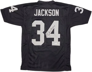 Bo Jackson Oakland Signed Black Football Jersey BAS - Picture 1 of 3