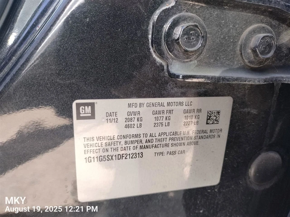 SPIRAL CABLE/CLOCK SPRING 22899138 2013 CHEVROLET MALIBU - Image 1 of 4