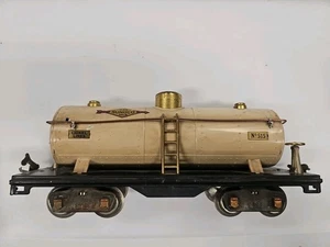 LIONEL LINES PREWAR NO.515 STANDARD GAUGE IVORY TANK CAR - Picture 1 of 6