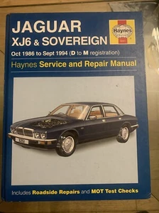 Haynes Jaguar XJ6 & Sovereign Oct-1986 - Sept 1994 D to M Reg - Picture 1 of 2