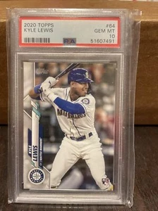 2020 Topps #64 Kyle Lewis RC PSA 10 Edelsteine neuwertig - Bild 1 von 2