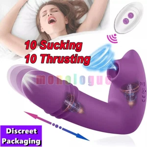 Wearable Thrusting Vibrator Clit Sucking Dildo G-Spot Massager Sex Toy for Women - Picture 1 of 11