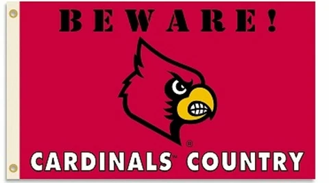 Louisville Cardinals BEWARE COUNTRY 35732 3x5 Flag Outdoor Banner University of Cover