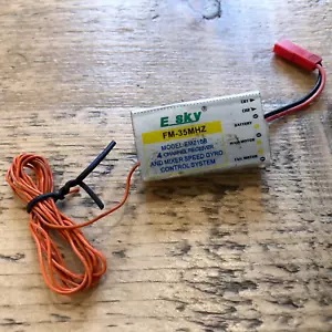 ESKY GYRO RECEIVER 35 MHZ FM EM210B 4-CHANNEL RC RECEIVER PPM MIXED SPEED HELI - Picture 1 of 9