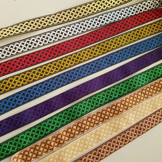 Nudo tejido celta 3/4" ancho borde de tela vendido por yarda Foto 1 de 1