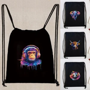 Nueva Mochila con Cordón Bolsa Natación Escuela PE Kit Deporte Niños Adultos Fitness Reino Unido - Imagen 1 de 17