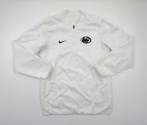 Penn State Jacket Mens Small White Windbreaker Nike Dri Fit Pullover Lightweight - Picture 1 of 14