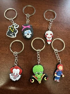 Lotto 6 Portachiavi Halloween Horror Nuovi! - Foto 1 di 1