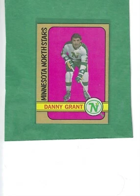 1972 TOPPS HOCKEY CARD #39  DANNY GRANT  MINNESOTA NORTH STARS - Image 1 of 2