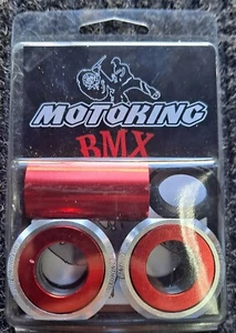 MOTOKING BMX EURO BB 19mm SILVER/RED Limited Edition - Picture 1 of 1