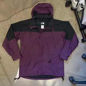 Chaqueta con Capucha Para Hombre Mediana - De Colección Años 90 The North Face Púrpura Cremallera - Imagen 1 de 15