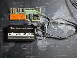 Vintage Hayes Micromodem II Apple modem w/Coupler and cable - WORKS! - Picture 1 of 3