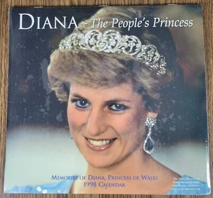 Diana Calendar`1998`The Peoples Princess,Memories Of Diana Princess Of Wales,New - Picture 1 of 2