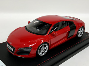 1/18 Minichamps Kyosho model of an Audi R8 Coupe in red  on leather AB140