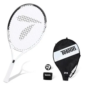 Kids Tennis Racket, 19"-25" Inch Youth Tennis Racquet with 23 Black-White - Picture 1 of 7