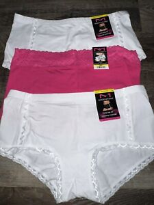 Maidenform ~ 3-Pair Womens Boyshorts Underwear Cotton Blend ~ M/6