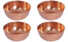 Handmade Pure Copper Hammered Design Serving Bowl 4 Piece Diwali Gift Set 250 ML