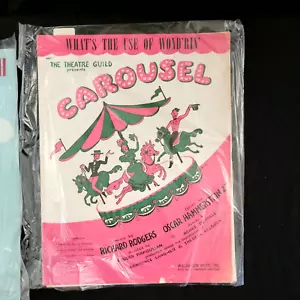 (4) Partituras de piano de colección arte de portada años 1910-50 en fundas espectáculo de ukelele antiguo - Imagen 1 de 16