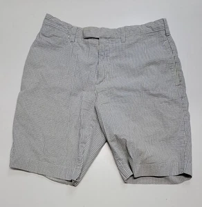 Polo Ralph Lauren Blue White Seersucker 381 Bleecker SUFFIELD FIT Shorts Size 34 - Picture 1 of 5