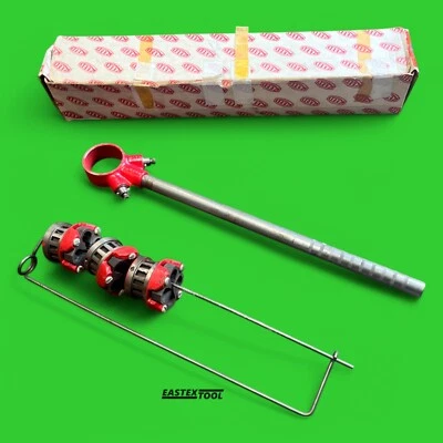 REED RATCHET THREADER WITH 1/8'' , 3/8'' . 1/4'' DIE HEADS - Image 1 of 4