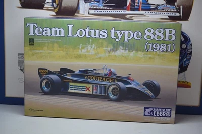 EBBRO / F1 - 1981 LOTUS TYPE 88B  -  1/20 SCALE MODEL KIT  UNBUILT 010-6800 - Image 1 of 4