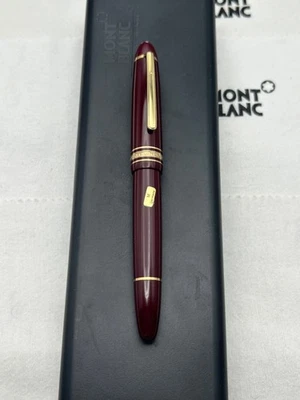 Montblanc LeGrand 146 Borgoña FP, 14K Mediano Plumín-Como Nuevo Foto 1 de 4