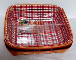 Longaberger Basket 9" x 9.5" x 3"  Good Ol’ Summertime Picnic Pal 1998 - Picture 1 of 6