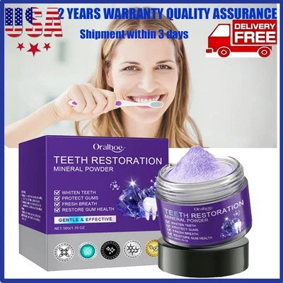 Dental Restoration Mineral Powder, Mineral Tooth Powder, Teeth Whitening NEW. - Image 1 of 4