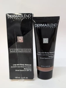 Dermablend Leg & Body Makeup Foundation 25 SPF 3.4fl Deep 85N EXP 08/26 (50876) - Picture 1 of 7