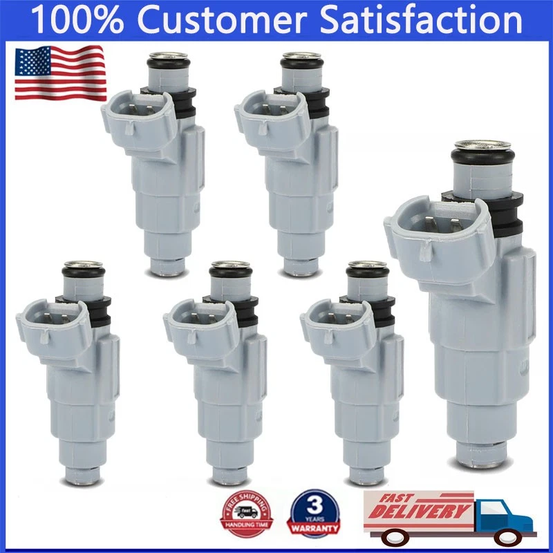 Inyector de combustible 6X 1571052D00 para Suzuki XL-7 2001 Grand Vitara V6-2,7L 2002-2006 Foto 1 de 4