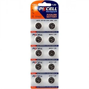 BATTERIE ALCALINE AG10 BLISTER 10 PEZZI - Foto 1 di 1