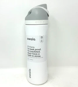 Owala FreeSip Insulated Stainless Steel Water Bottle with Straw, 24 Oz, (White) - Picture 1 of 2