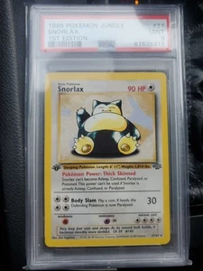 Pokemon Snorlax 1st Edition Psa 9 Non Holo - Picture 1 of 2