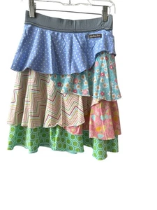 Matilda Jane Tabitha skirt layered ruffles size 10 It's A Wonderful Parade Blue - Picture 1 of 6