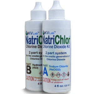 The Original NatriChlor CD Set Accu-Drop Bottles HCL Extra Large Size 8 Oz Total - Foto 1 di 11