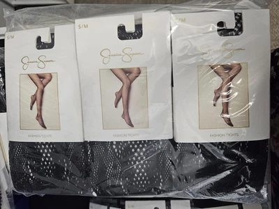 Paquete de 6 mallas Jessica Simpson de moda talla S/M negras formales negocios envío gratuito Foto 1 de 2