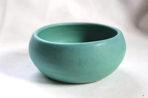 Vintage Van Briggle Pottery Turquoise Small Round Bowl Colorado Springs Signed - Picture 1 of 6