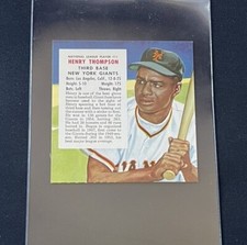 1955 Red Man Tobacco All-Star Team - National League Series HANK THOMPSON #11