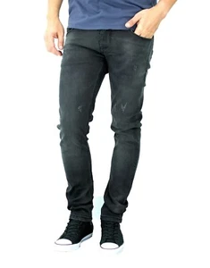 ETZO Men's biker jeans, Slim Skinny fit premium Ripped Distressed Denim (J7633) - Bild 1 von 5