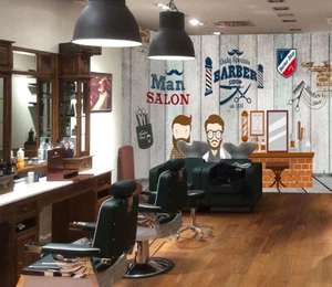 3D Weltkarte C937 Haarschnitt Barber Shop Tapete Wandbild Fototapete Vera 23 - Picture 1 of 11