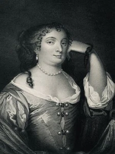 c1834 Original Print Portrait of ANNE HYDE - DUCHESS OF YORK - Bild 1 von 2