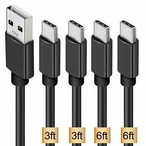 4-Pack USB Type C Fast Charging Cable For Samsung Galaxy S25 S24 S23 S22 S21 S20 - Picture 1 of 11