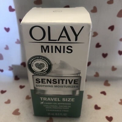 OLAY Minis SENSITIVE SOOTHING MOISTURIZER  FRAGRANCE-FREE Exp5/25 & Up - Image 1 of 4