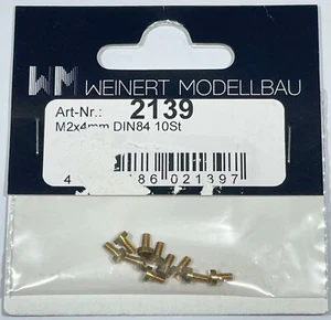 Weinert H0 2139 Zylinderkopfschraube M 2,0 mm Ø × 4 mm DIN 84 NEU & OVP - Picture 1 of 1